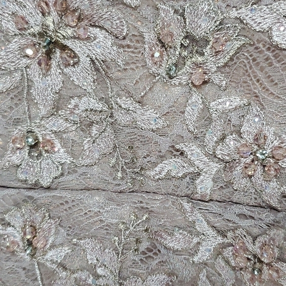 Macduggal Gown 79368 Mocha Illusion Bodice Trumpet NWT 8 Gown - Picture 10 of 10